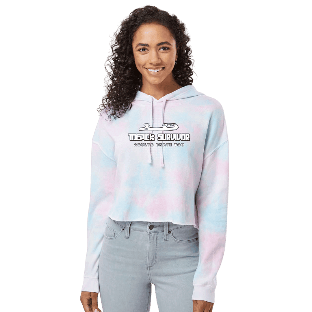 Toepick Survivor Cotton Candy Hooded Crop - Adults Skate Too LLC