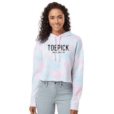 Toepick Cotton Candy Hooded Crop - Adults Skate Too LLC