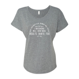 Bend Your Knees Club Dolman Tee - Adults Skate Too LLC