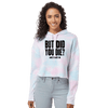 But Did You Die Cotton Candy Hooded Crop