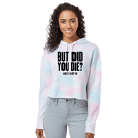 But Did You Die Cotton Candy Hooded Crop