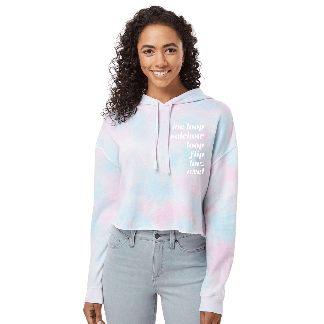 Jumps Cotton Candy Hooded Crop