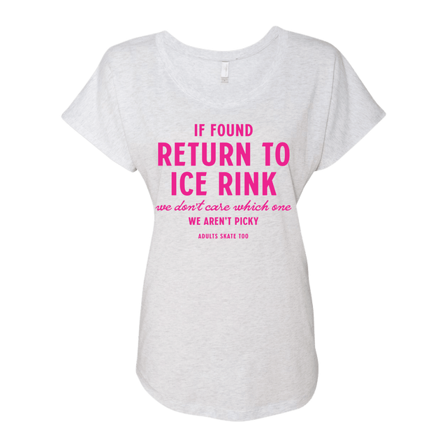 If Found Dolman Tee - Adults Skate Too LLC