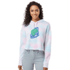 Skating Sloth Cotton Candy Hooded Crop