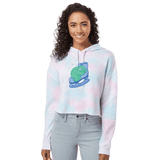 Skating Sloth Cotton Candy Hooded Crop - Adults Skate Too LLC