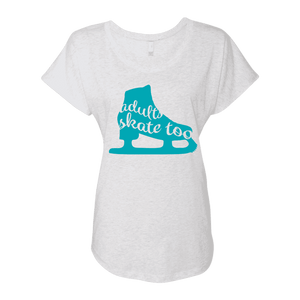 Skate Silhouette Dolman Tee - Adults Skate Too LLC