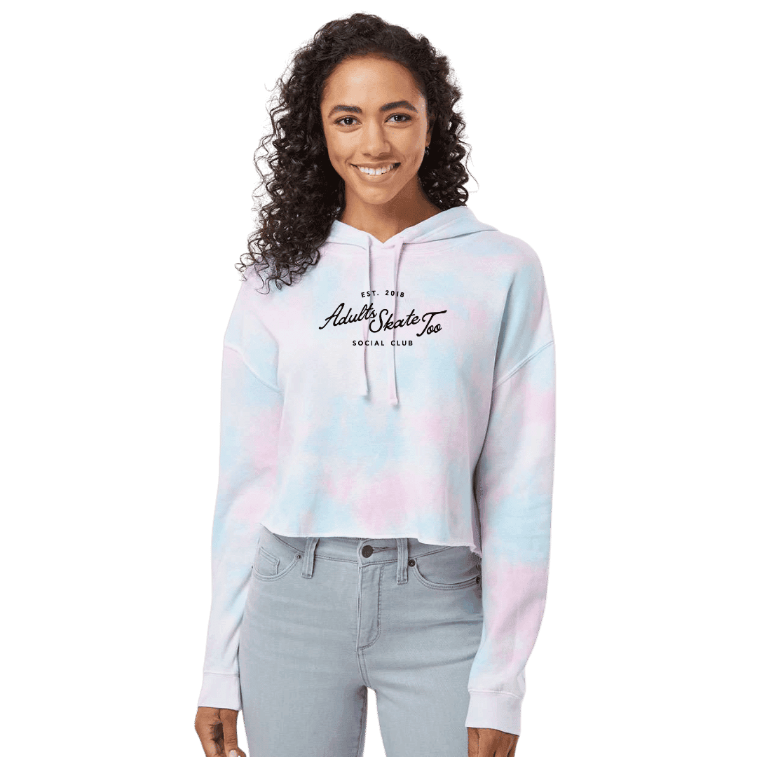 Social Club Cotton Candy Hooded Crop - Adults Skate Too LLC