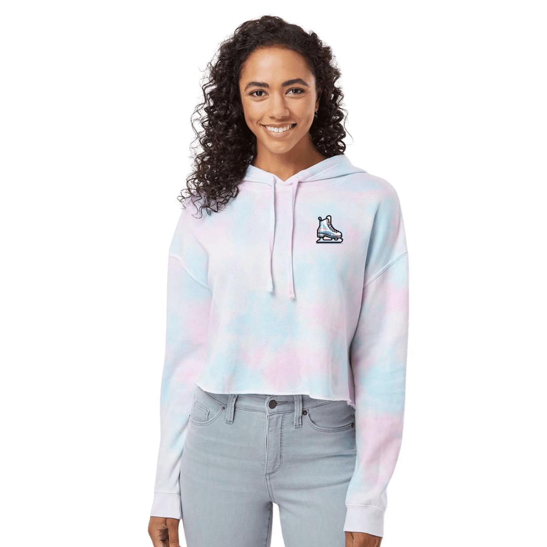 Pixel Skate Cotton Candy Hooded Crop