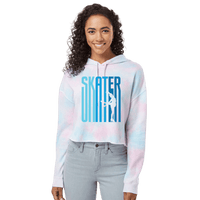 Ombré Skater Cotton Candy Hooded Crop