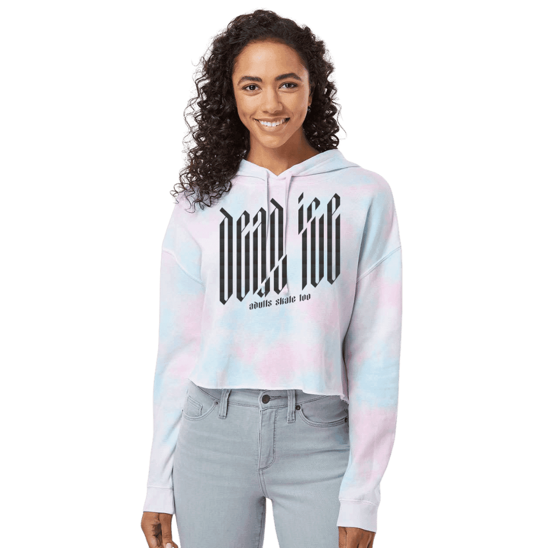 Dead Ice Cotton Candy Hooded Crop - Adults Skate Too LLC