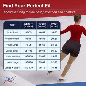 CRS Cross Padded Figure Skating Shorts