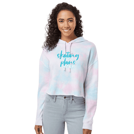 Skating First Cotton Candy Hooded Crop - Adults Skate Too LLC