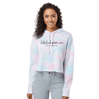 Let's Kick Some Ice Cotton Candy Hooded Crop