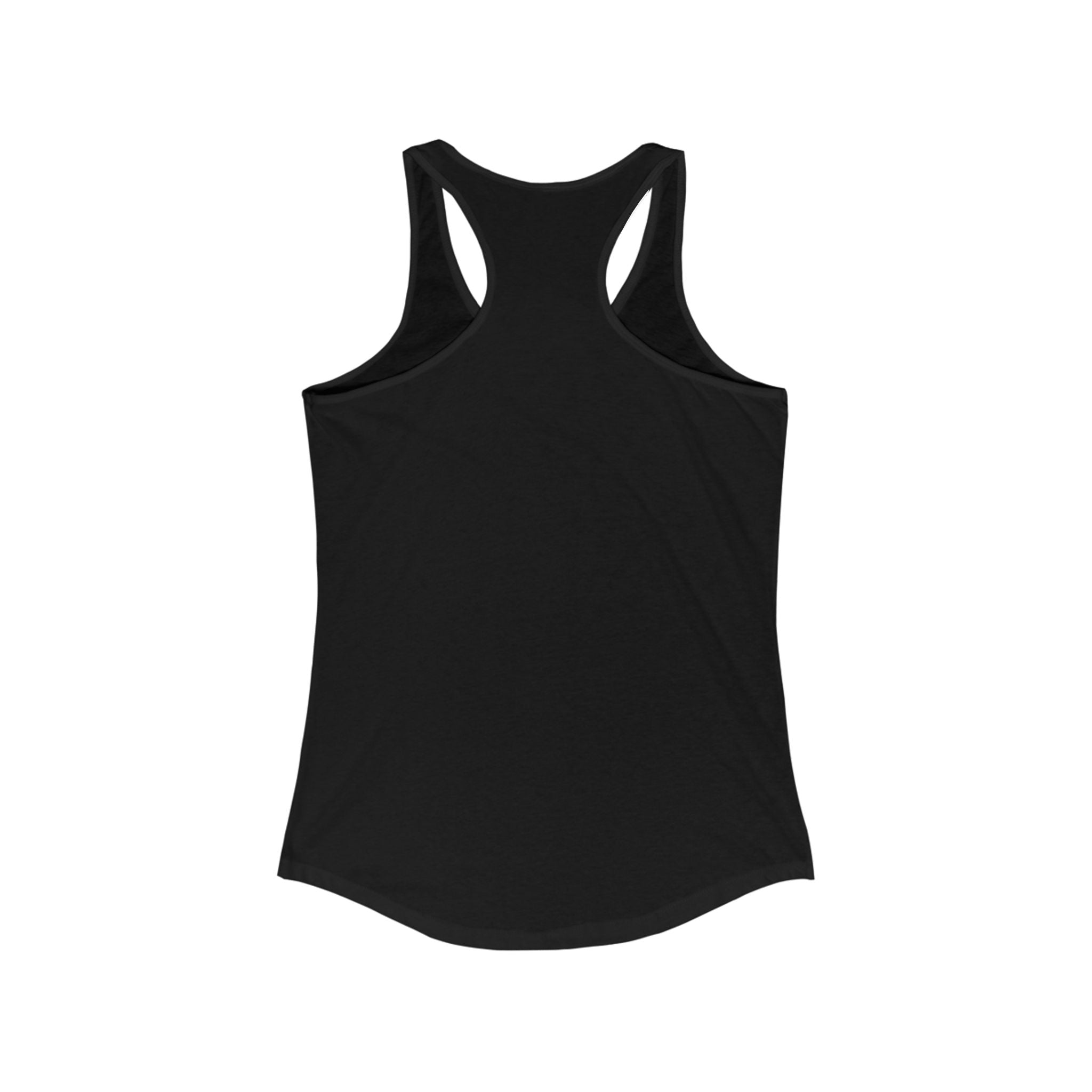 Black tank top on a white background