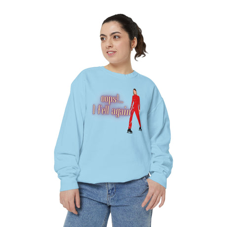 Oops!... I Fell Again Unisex Sweatshirt - Adults Skate Too LLC