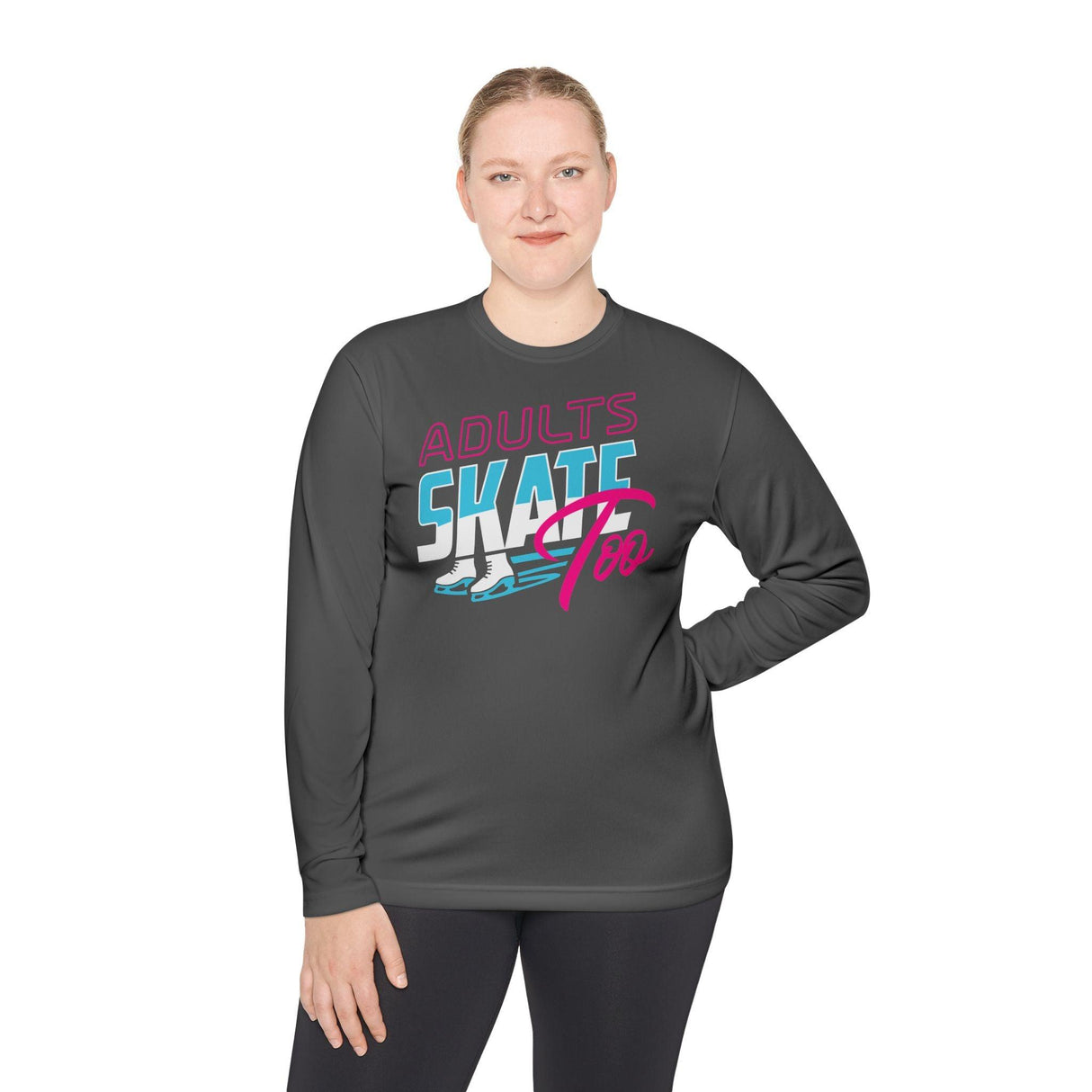 Retro Unisex Lightweight Long Sleeve T-Shirt - Adults Skate Too LLC