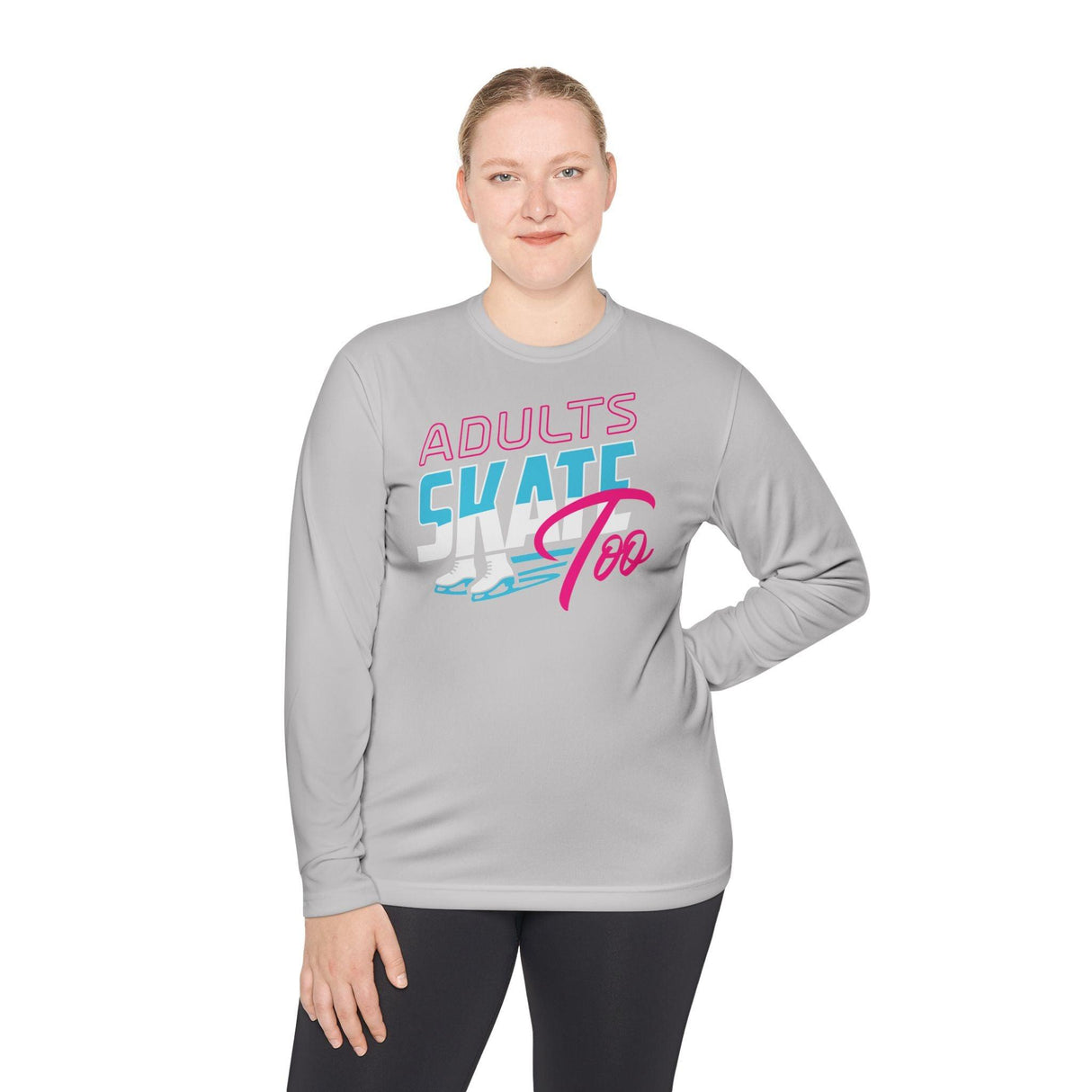 Retro Unisex Lightweight Long Sleeve T-Shirt - Adults Skate Too LLC