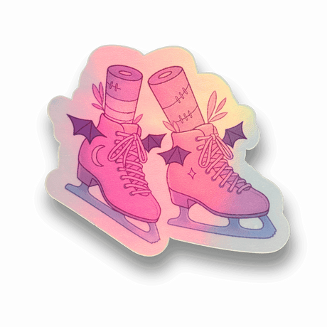 Batty Blades Holographic Stickers