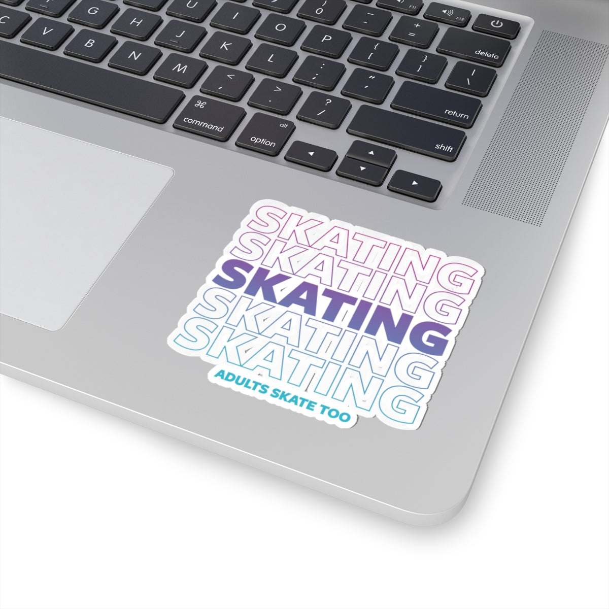 SKATING Ombre – Vinyl Sticker - Adults Skate Too LLC