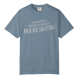 Introverted but Willing to Discuss Figure Skating T-Shirt - Adults Skate Too LLC