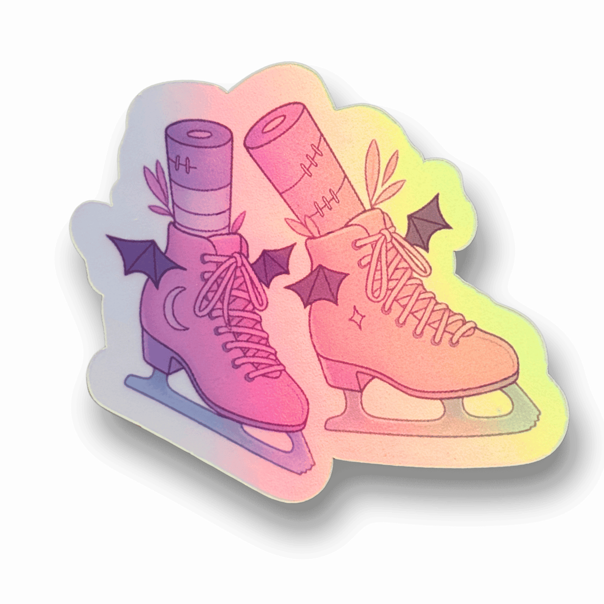 Batty Blades Holographic Stickers
