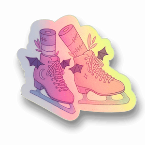 Batty Blades Holographic Stickers
