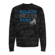 Adults Skate Too Glitter Camo Sweatshirt - Adults Skate Too LLC