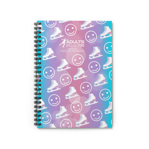 Emoji Ice Skating Spiral Notebook