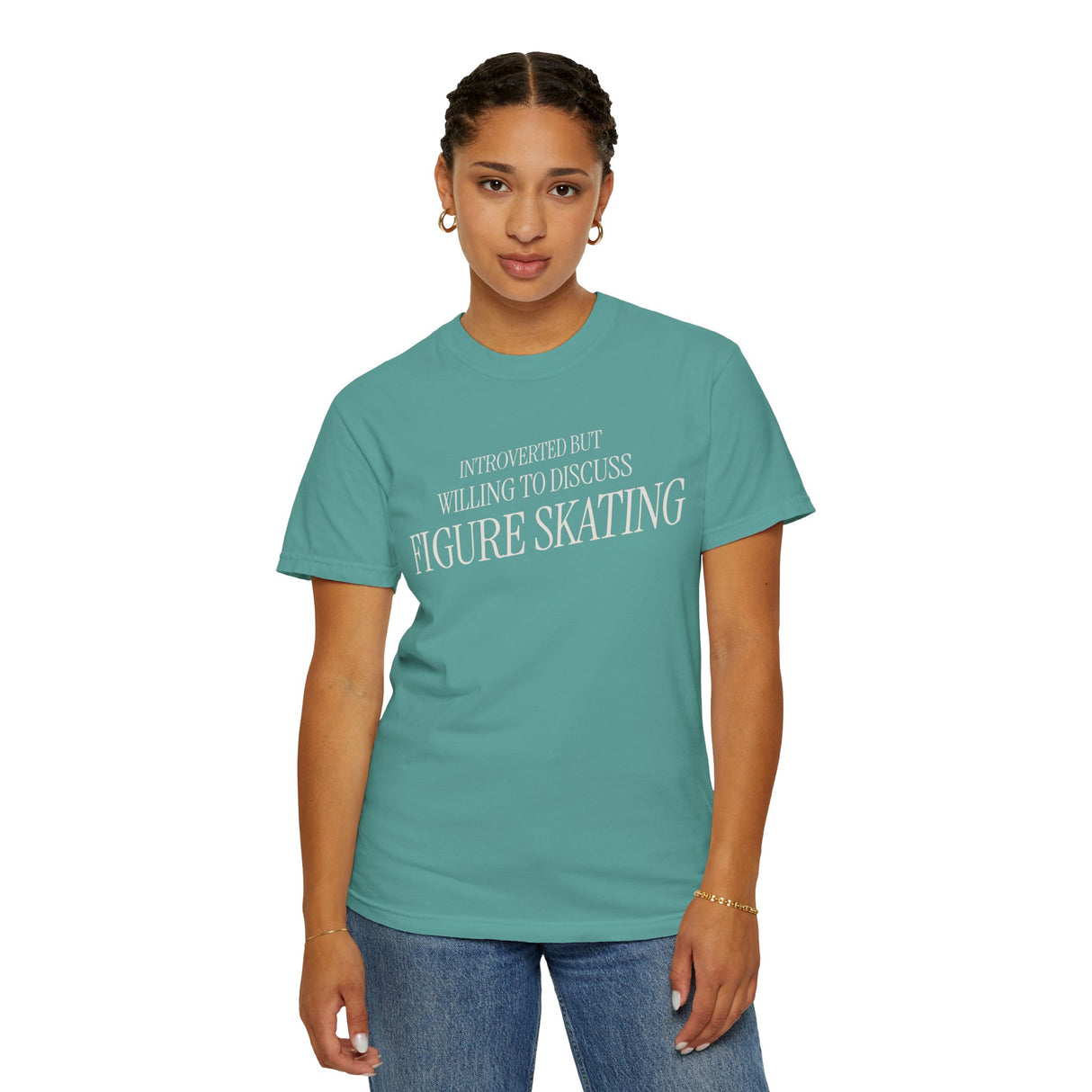 Introverted but Willing to Discuss Figure Skating T-Shirt - Adults Skate Too LLC