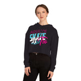 Retro Women’s Cropped Hooded Sweatshirt - Adults Skate Too LLC