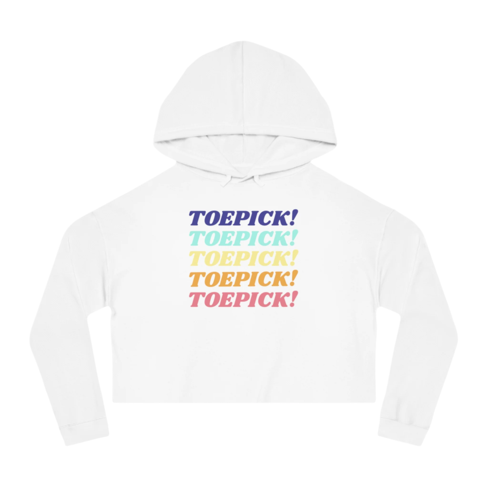 Toepick! Cropped Hoodie - Adults Skate Too LLC