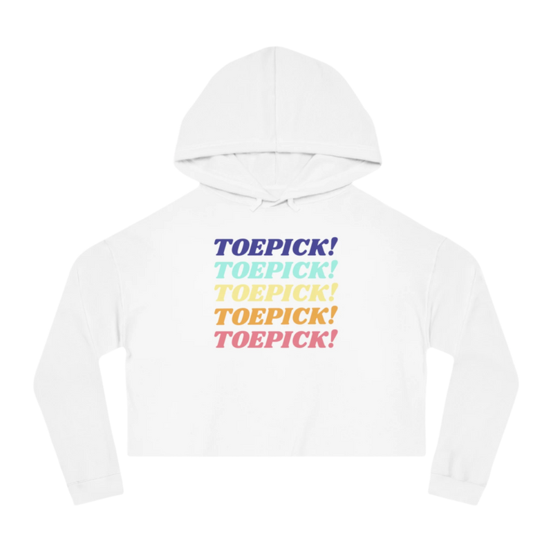 Toepick! Cropped Hoodie - Adults Skate Too LLC