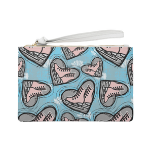 Sketched Skates Clutch Bag - Adults Skate Too LLC