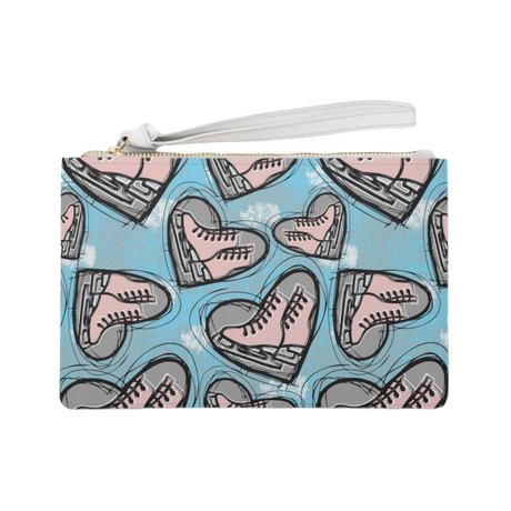 Sketched Skates Clutch Bag - Adults Skate Too LLC