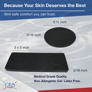 CRS Cross Gel Pads with Hook Fastener Backing