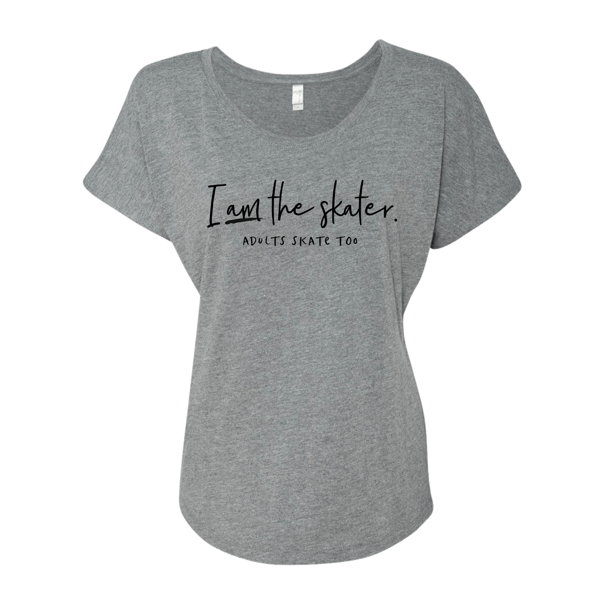 I Am The Skater Dolman Tee - Adults Skate Too LLC