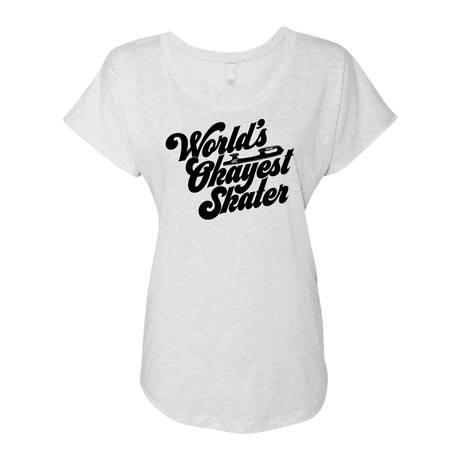 World's Okayest Skater Dolman Tee - Adults Skate Too LLC