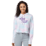 Skating Has My Heart Cotton Candy Hooded Crop - Adults Skate Too LLC