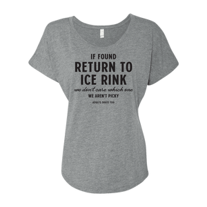 If Found Dolman Tee - Adults Skate Too LLC