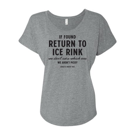 If Found Dolman Tee - Adults Skate Too LLC