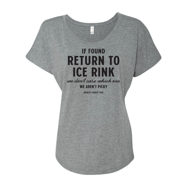 If Found Dolman Tee - Adults Skate Too LLC