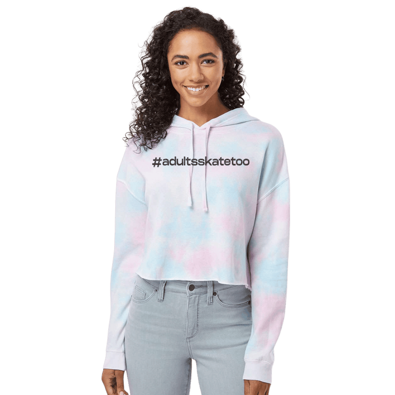 Hashtag Cotton Candy Hooded Crop