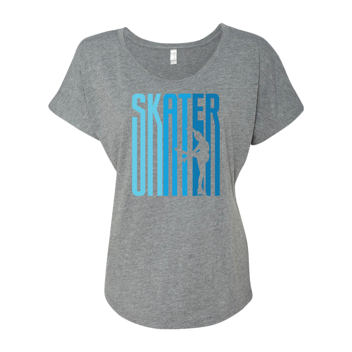 Ombré Skater Dolman Tee - Adults Skate Too LLC