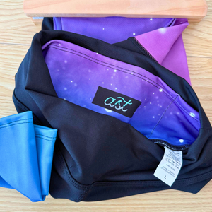 AST Compression Leggings - Midnight Nebula Fade - L - Adults Skate Too LLC