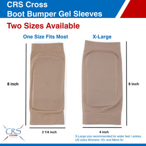 CRS Cross Boot Bumper Gel Pad Sleeve - Protection of Achilles Tendon & Lace Bite