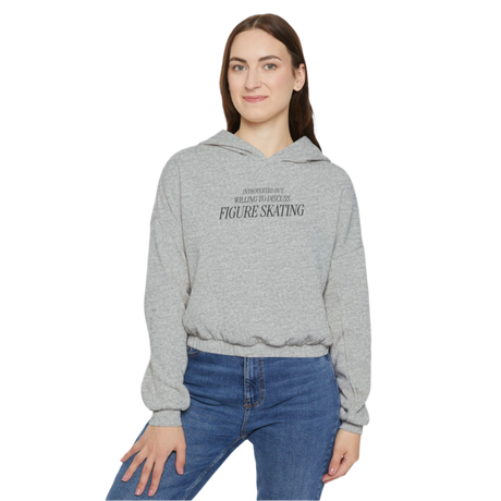 Introverted but Willing to Discuss Skating Cinched Hoodie - Adults Skate Too LLC