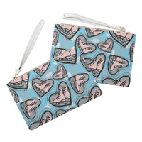 Sketched Skates Clutch Bag