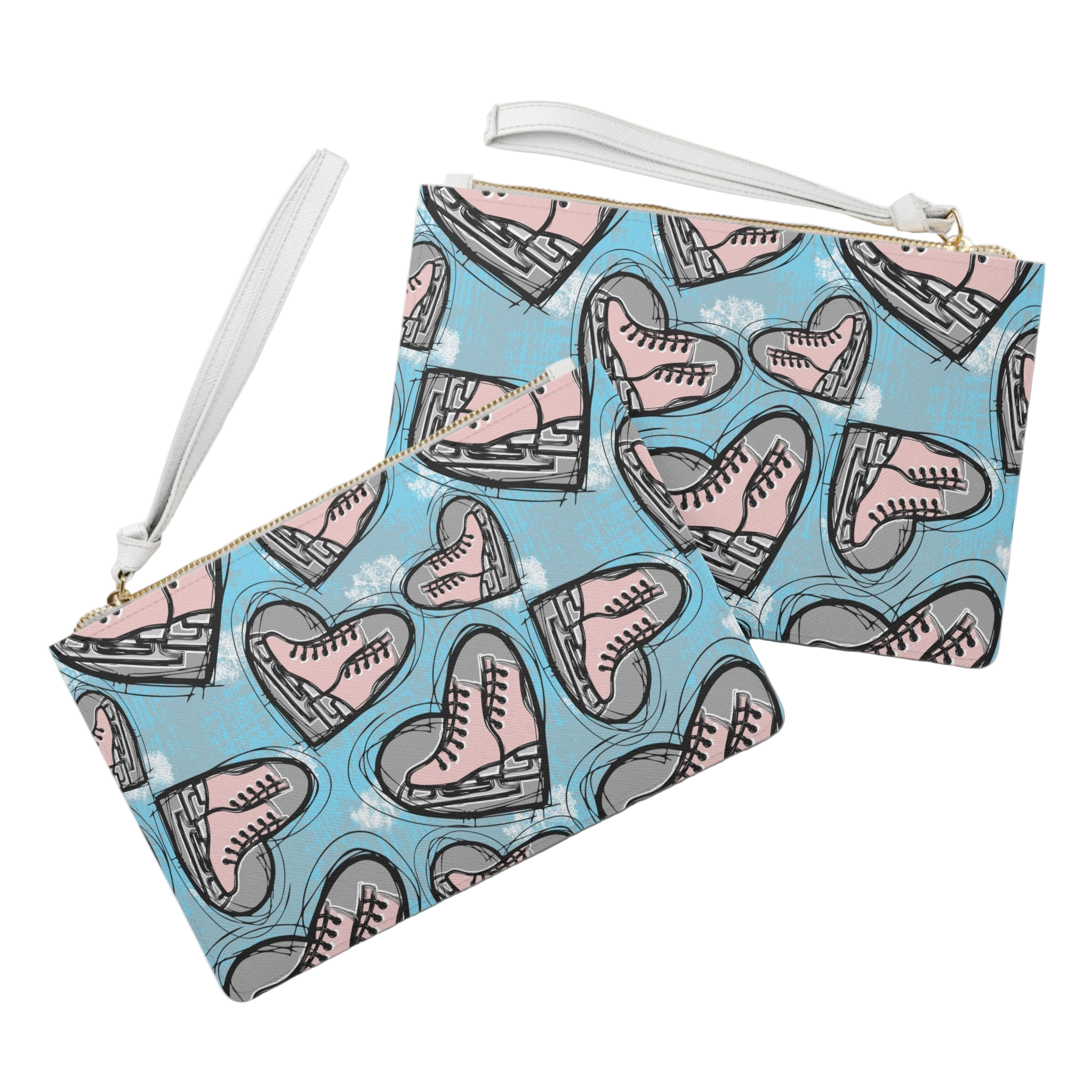 Sketched Skates Clutch Bag