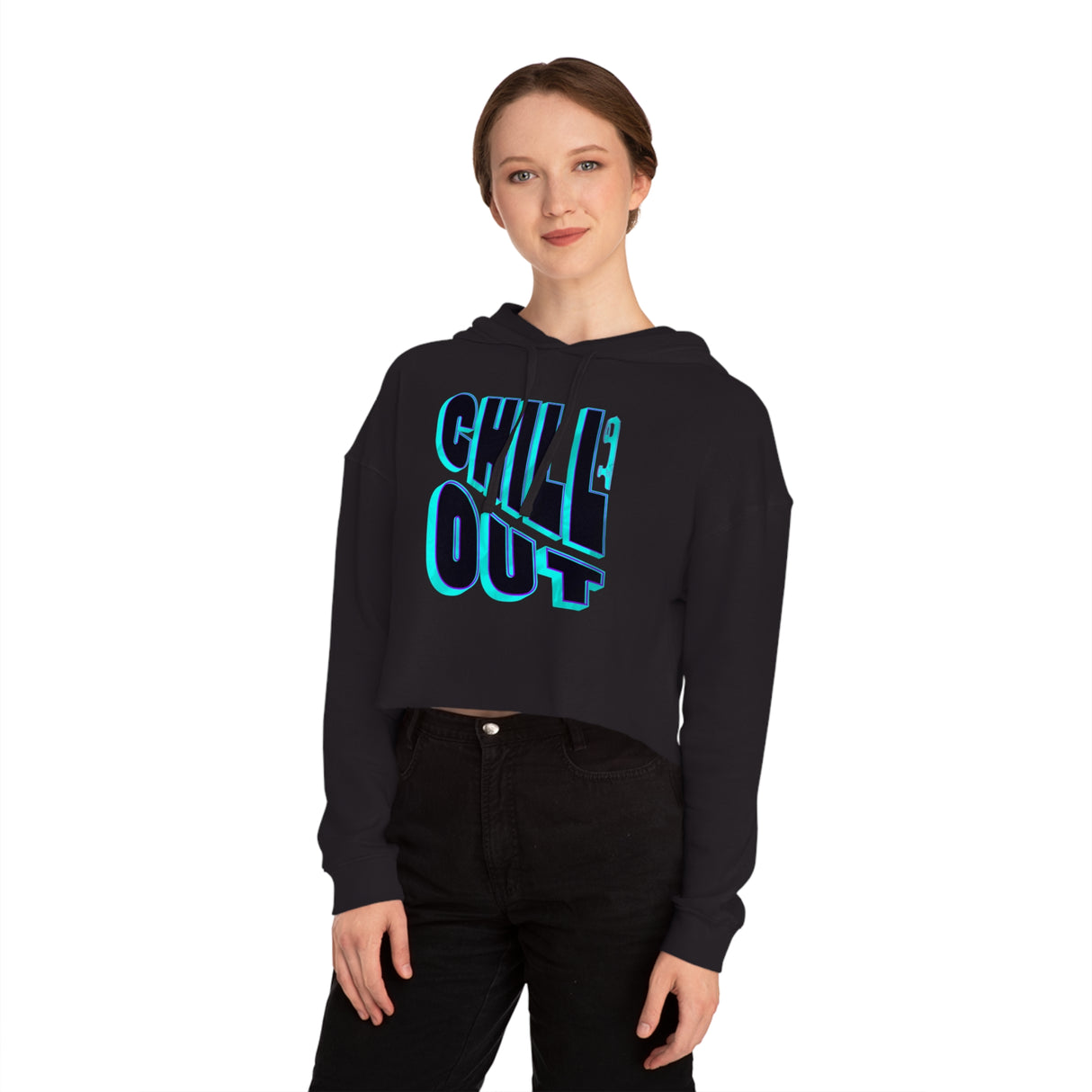 Chill Out Women’s Cropped Hooded Sweatshirt