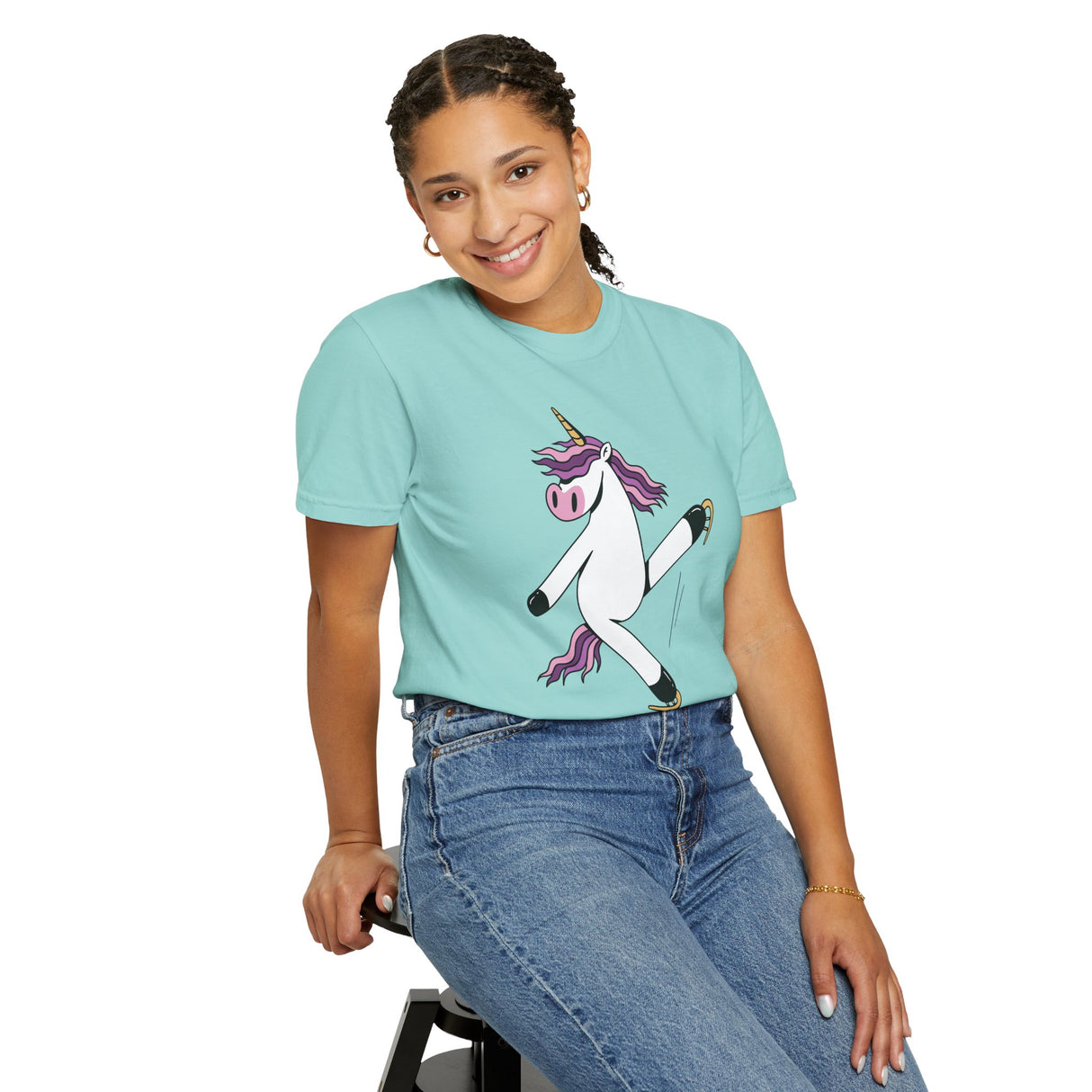 Skating Unicorn Unisex T-Shirt - Adults Skate Too LLC